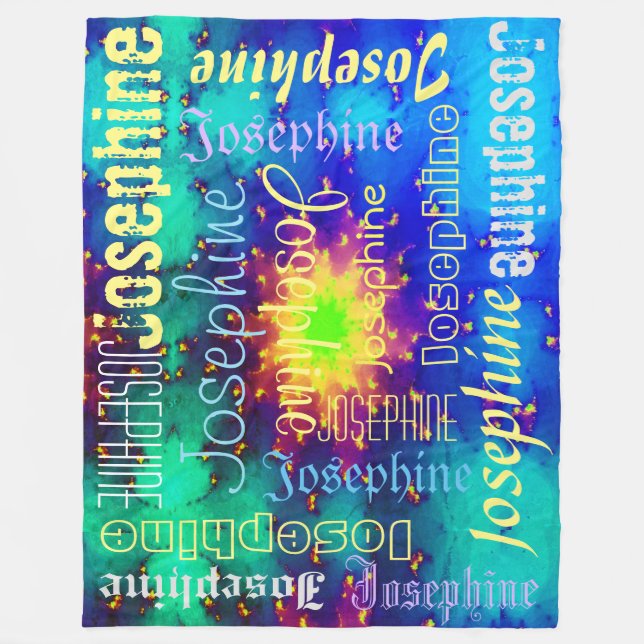 Cobertor De Velo Nome da Galáxia Explosão Solar Supernova Tie-dye (Frente)
