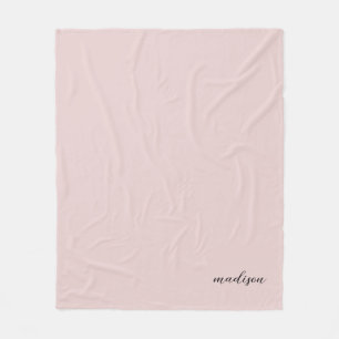 Cobertor De Velo Nome de Assinatura Simples de Script Cor-de-Rosa B