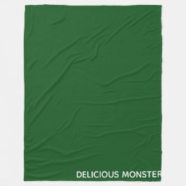 Cobertor De Velo Nome de cor verde do Monster delicioso