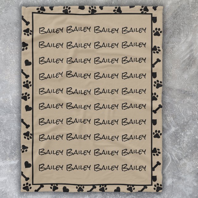 Cobertor De Velo Nome de Gato de Pet Pet de Tendência Simples Moder (Criador carregado)