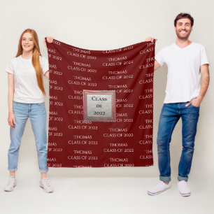 Cobertor De Velo Nome de manutenção personalizada da graduação Ano