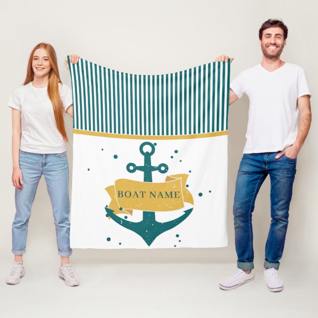Cobertor De Velo Nome do barco personalizado náutico (In Situ)