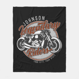 Cobertor De Velo NOME DO Biker Legendário Do Cavaleiro De Motociclo