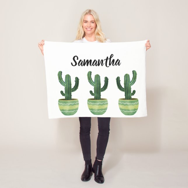 Cobertor De Velo Nome do Cactus de Aquarela (In Situ)