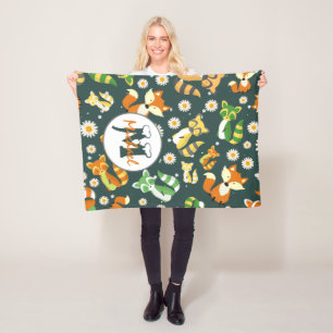 Cobertor De Velo Nome do cutom Caracóis de padrão adoráveis marinho