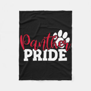 Cobertor De Velo Nome do Espírito Esportivo Escolar Panthers Vintag