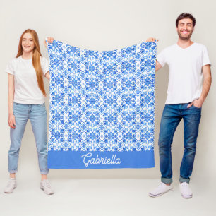 Cobertor De Velo Nome do Padrão Toile Francês Azul