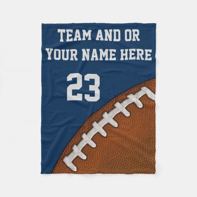 Cobertor De Velo NOME E NÚMERO DO Blanket Fleece de Futebol BARATO (Frente)