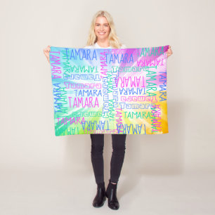 Cobertor De Velo Nome feito sob encomenda personalizado bonito das