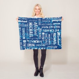 Cobertor De Velo Nome feito sob encomenda personalizado para