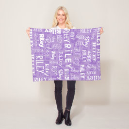 Cobertor De Velo Nome feito sob encomenda personalizado para Riley