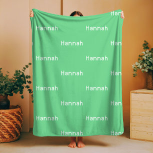 Cobertor De Velo Nome Fleece Blanket Bebê Sexo Neutro Nursery
