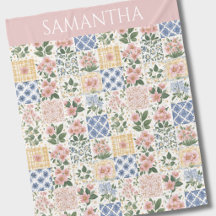 Nome Floral de Aquarela de Flor Silvestre Rosa 