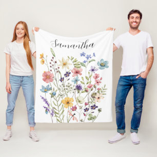 Cobertor De Velo Nome Floral Rosa