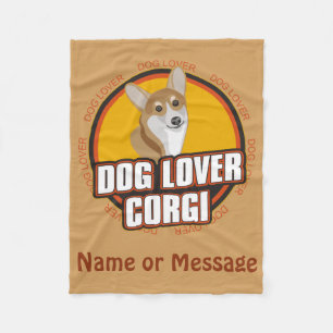 Cobertor De Velo Nome/Mensagem Personalizada do Bloqueio do Dog Lov