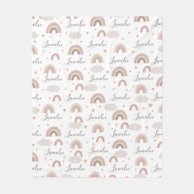 Cobertor De Velo Nome neutro dos arco-íris (Frente)