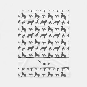 Cobertor De Velo Nome personalizado Cães Giant Schnauzer