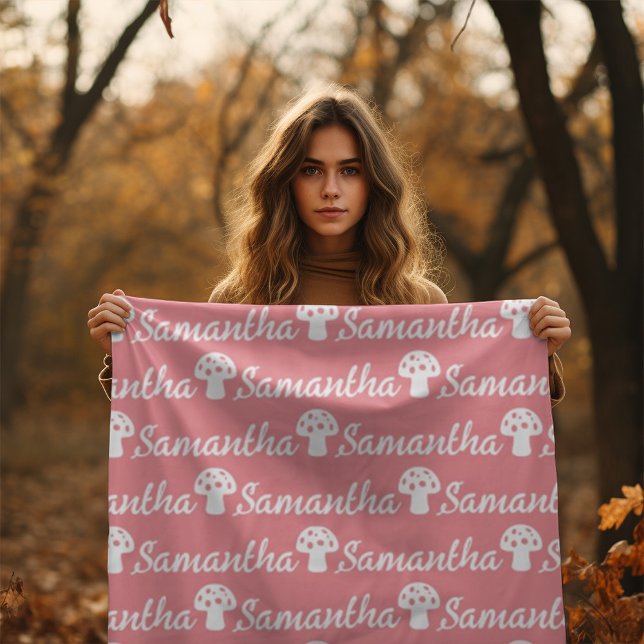 Cobertor De Velo Nome Personalizado da Caligrafia da Tendência Nome (Criador carregado)