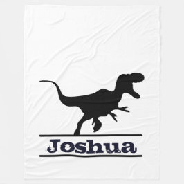 Cobertor De Velo Nome Personalizado de Dinossauro