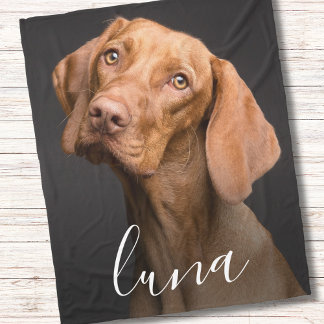 Cobertor De Velo Nome Personalizado de Pet de Fotografia