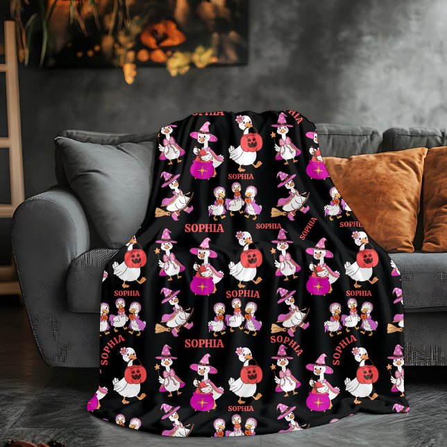 Cobertor De Velo Nome Personalizado do Folheto do Ganso Personaliza (Criador carregado)