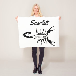 Cobertor De Velo Nome Personalizado do Sinal de Estrela do Scorpio 