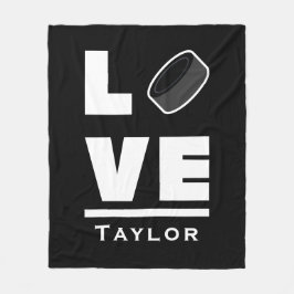 Cobertor De Velo Nome Personalizado Do Ventilador De Hóquei No Gelo