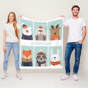 Cobertor De Velo Nome personalizado Fanfarrão de carne de animais 