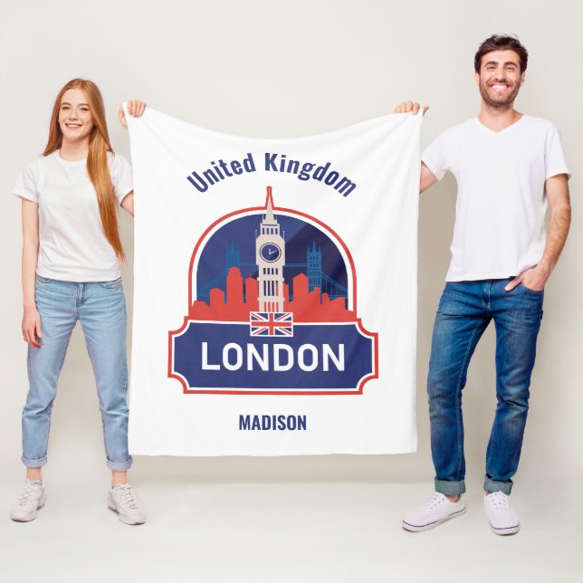 Cobertor De Velo Nome Personalizado Londres (In Situ)