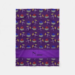 Cobertor De Velo Nome personalizado padrão de enrolamento rolado