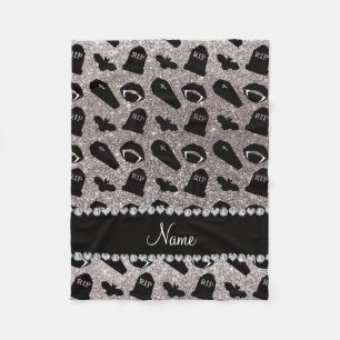 Cobertor De Velo Nome personalizado vampiro da lente prateada