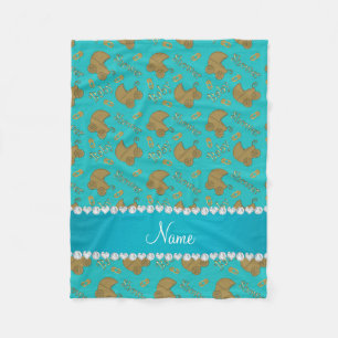 Cobertor De Velo Nome Turquoise gold baby carruagem