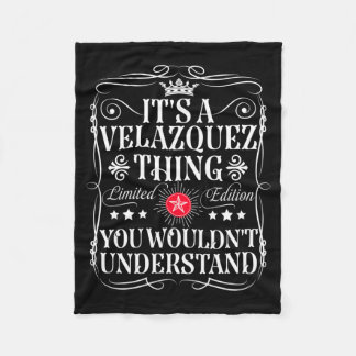 Cobertor De Velo Nome Velazquez Uma Coisa De Velazquez Não Entender