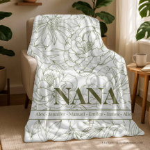 Nomes NANA Personalizados Verdes