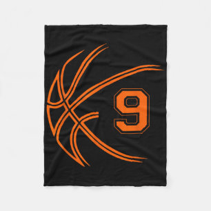 Cobertor De Velo Nono Aniversário Basquete Nove Anos Rapazes De 9 A