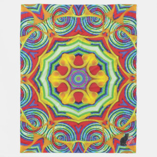 Cobertor De Velo Noodles Caleidoscópio Flórida Blanket