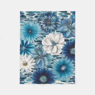 Cobertor De Velo Nordic Bloom: Uma Sinfonia Escandinávia de Aquarel