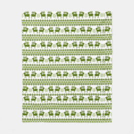 Cobertor De Velo Nórdico Reindeer & Snowflakes
