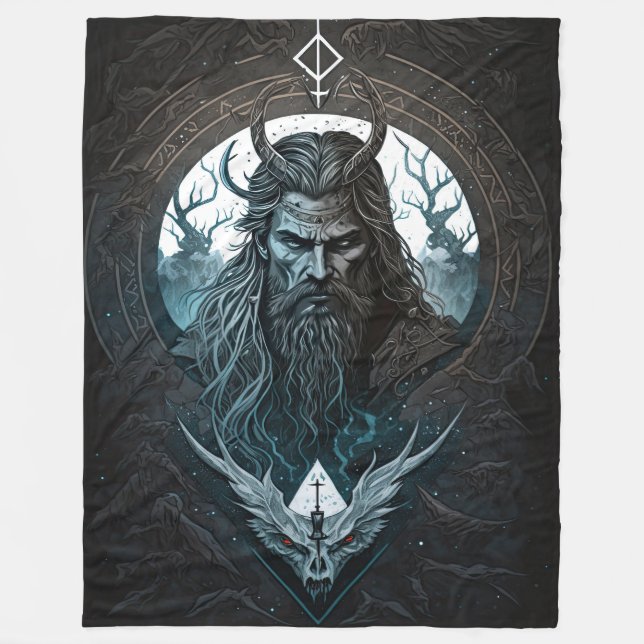Cobertor De Velo Norse Mythology Loki Blanket (Frente)