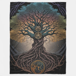 Cobertor De Velo Norse Mythology Yggdrasill Tree Blanket