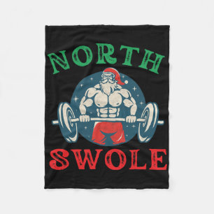 Cobertor De Velo North Swole Engraçado Musculoso Papais noeis Natal
