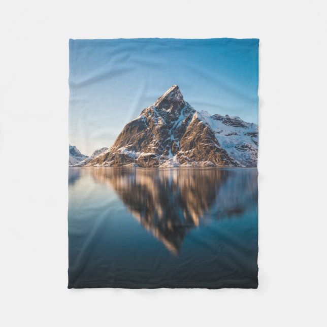 Cobertor De Velo Noruega Lofoten Mountain (Frente)