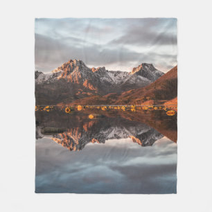 Cobertor De Velo Noruega Mountain Landscape Photo