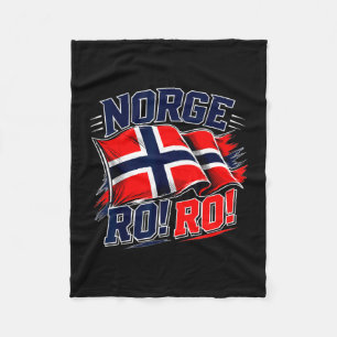 Cobertor De Velo Noruega norge bandeira vintage fã de futebol norue