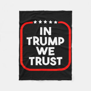 Cobertor De Velo Nós Confiamos em Trump Pro-trump 2024 Conservador