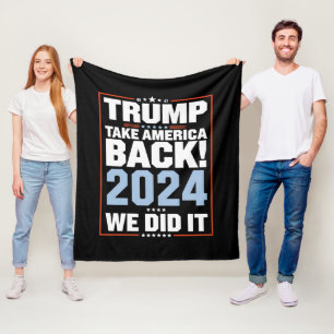 Cobertor De Velo Nós Conseguimos Trump Bandeira EUA Presidente 47 T