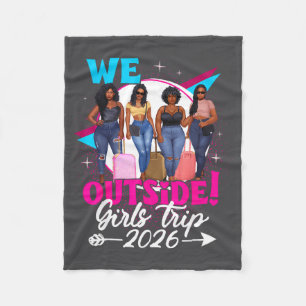Cobertor De Velo Nós Fora Viagem de Meninas 2026 Meninas Afro Mulhe