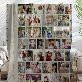 Cobertor De Velo Nós Te Amamos | Colagem de Fotos Personalizada 54