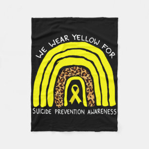 Cobertor De Velo Nós Vestimos Arco-Íris Amarelo Para A Prevenção Do