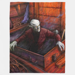 Cobertor De Velo Nosferatu Demeter Cheio Cena de Folha